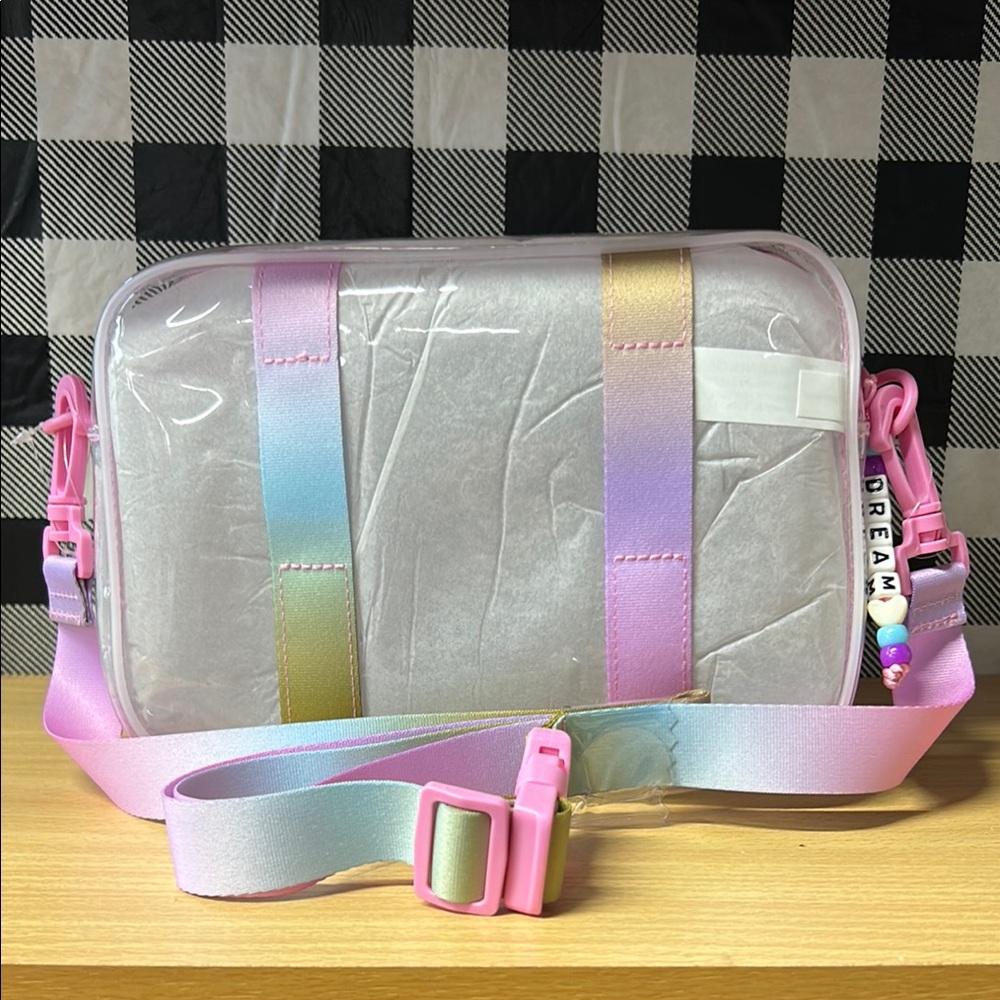 🎉6 for $30🎉 Pastel Rainbow Clear Crossbody Bag